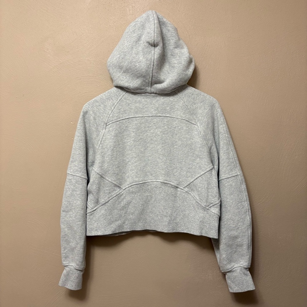 Lululemon Scuba Oversized 1/2 Zip Hoodie Heathered Core Ultra Light Grey XS/S - Picture 11 of 14